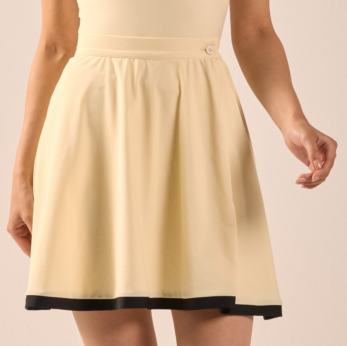 Swim Skirt with Trim - shopaleena