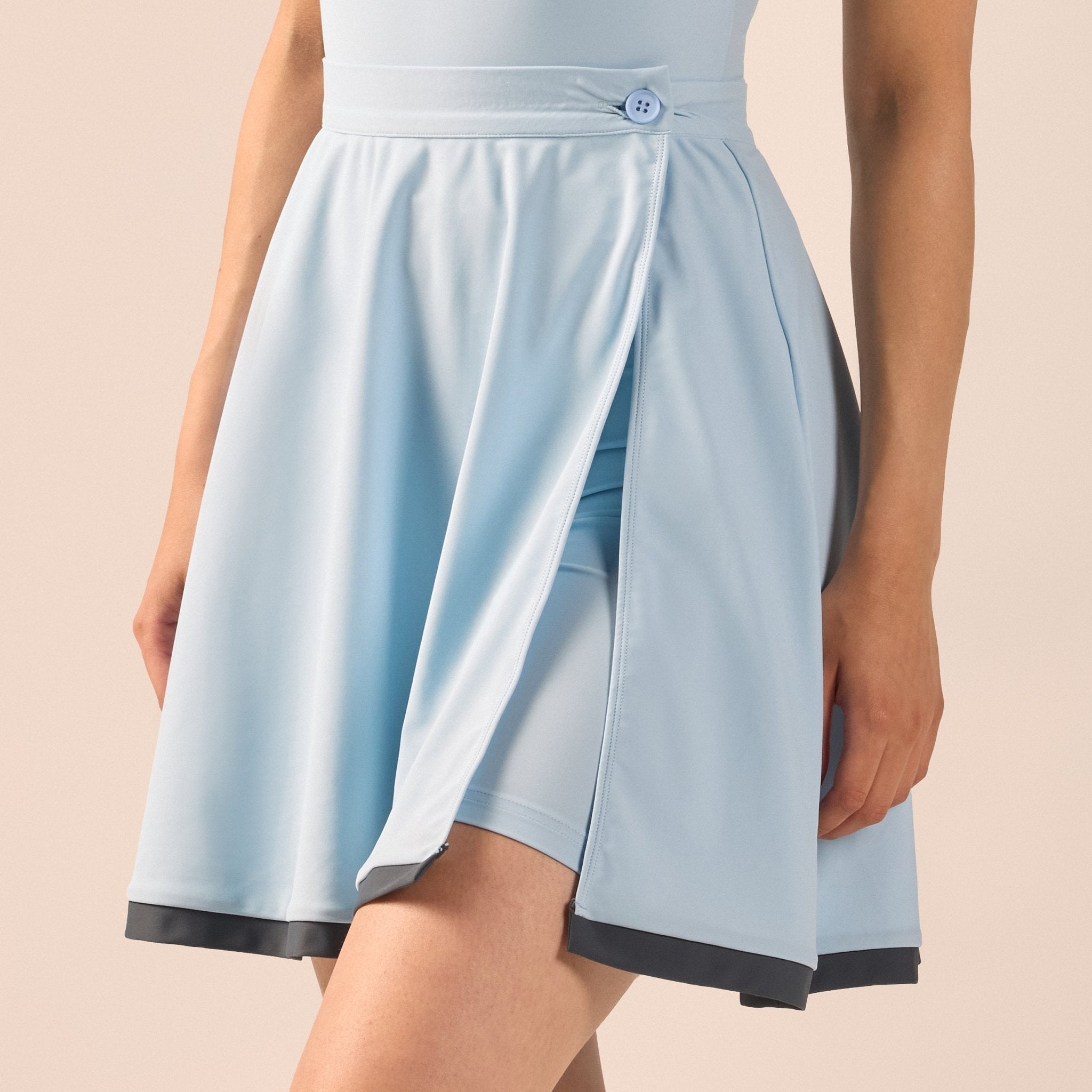 Swim Skirt with Trim - shopaleena