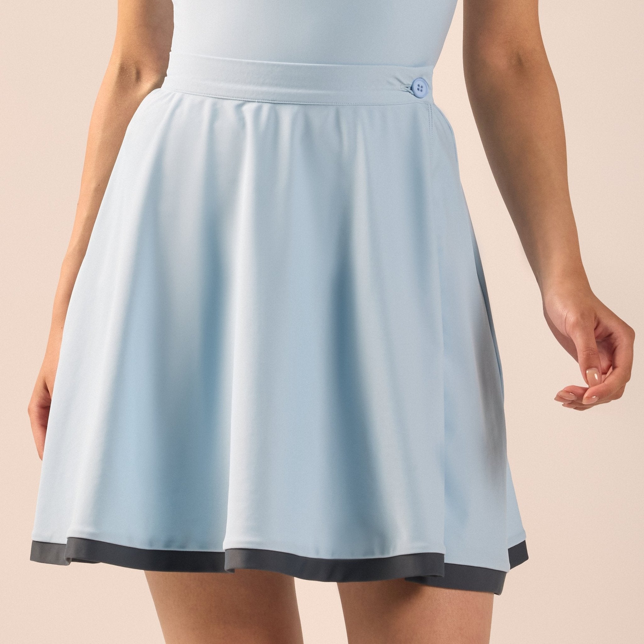 Swim Skirt with Trim - shopaleena