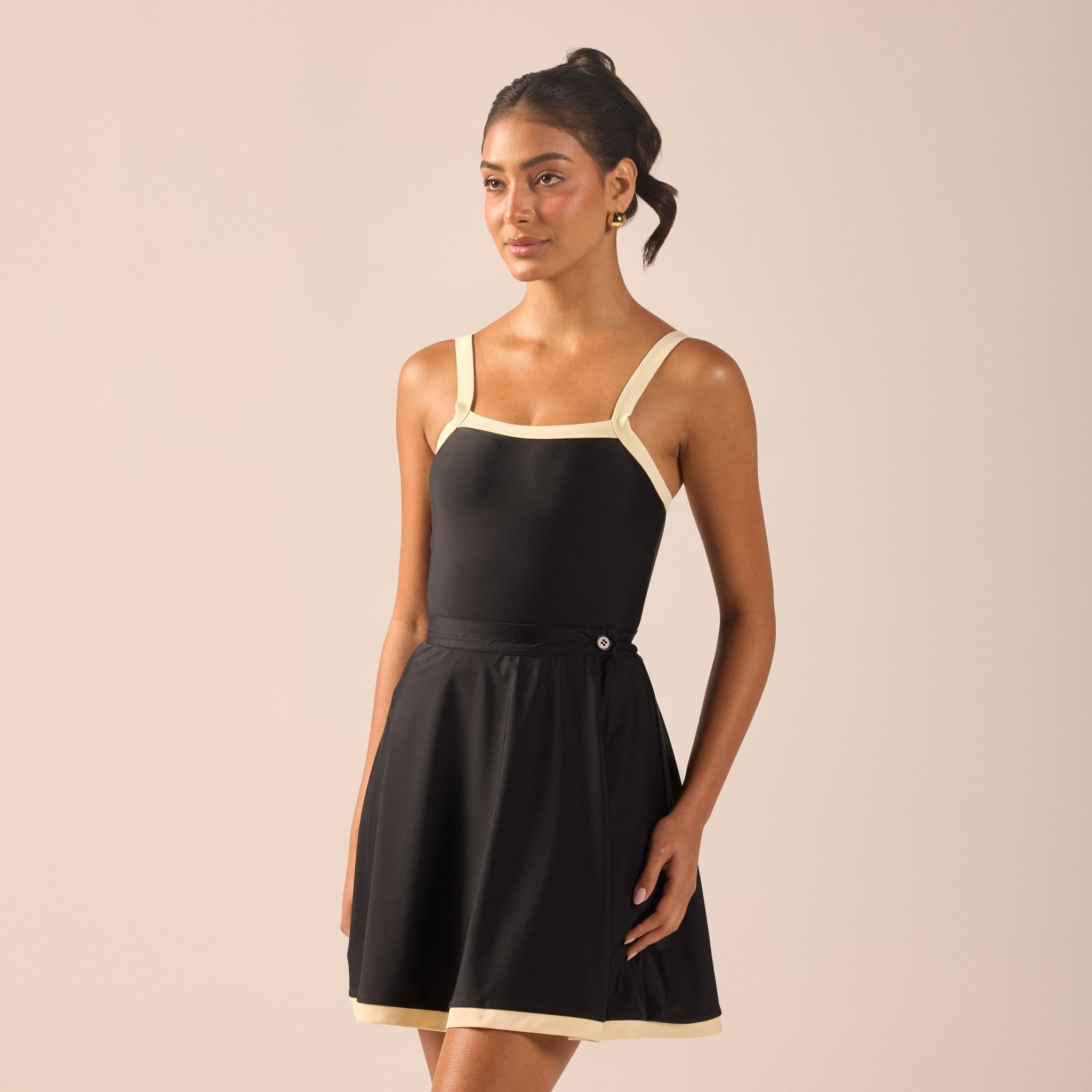 Swim Skirt with Trim - shopaleena