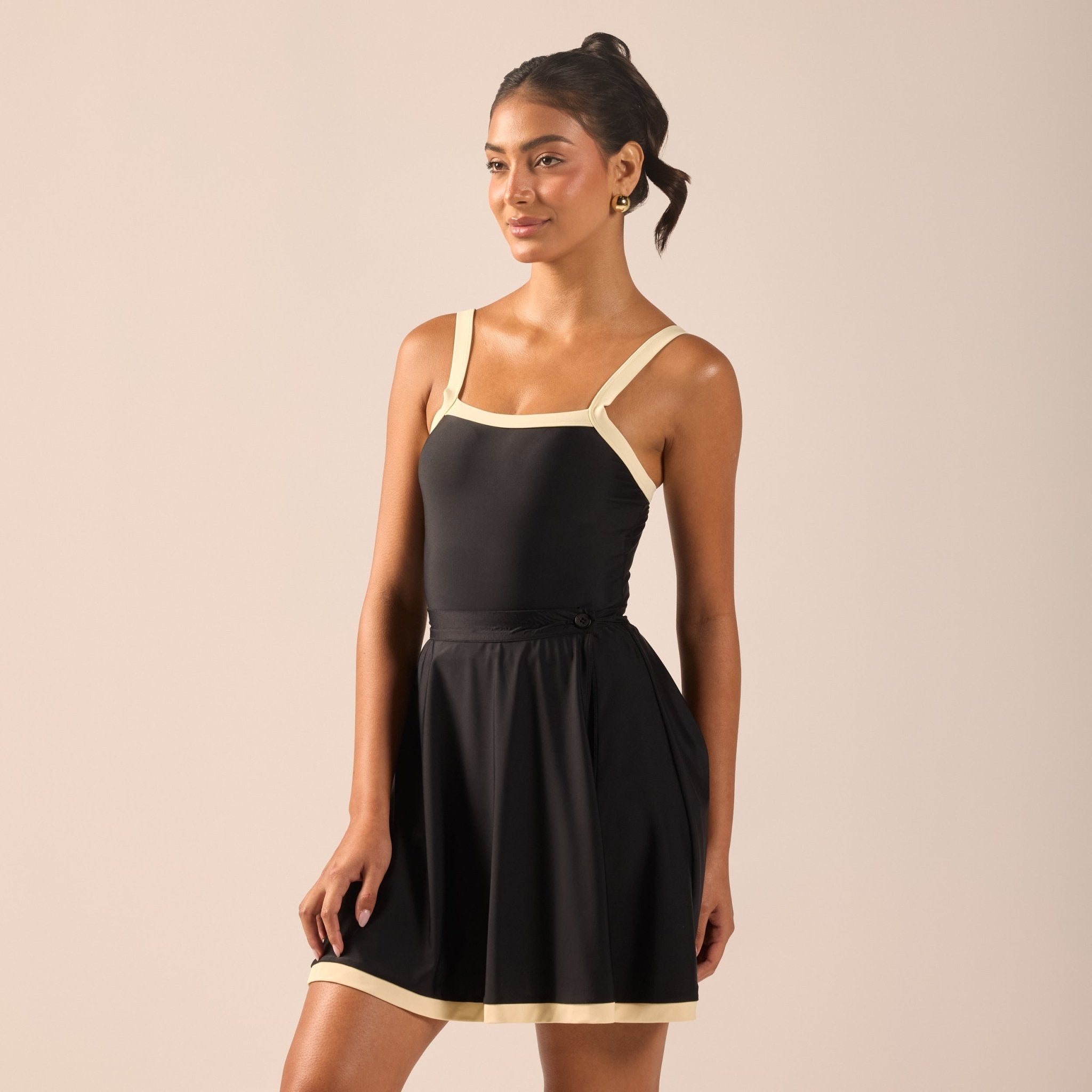 Swim Skirt with Trim - shopaleena