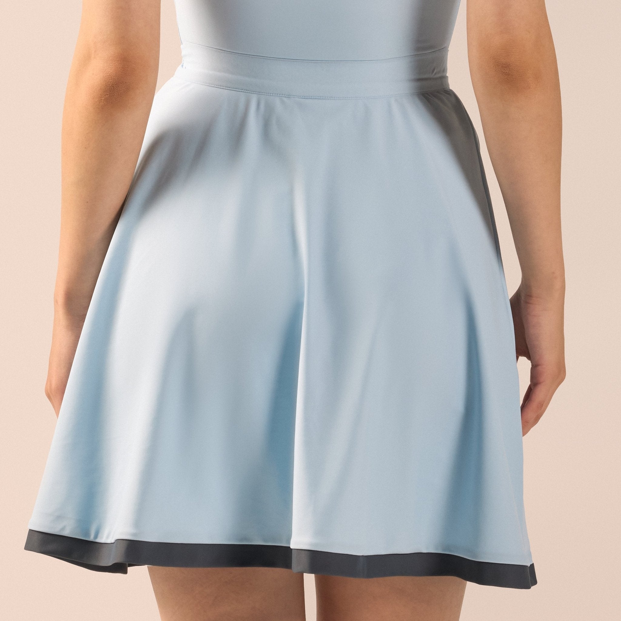 Swim Skirt with Trim - shopaleena
