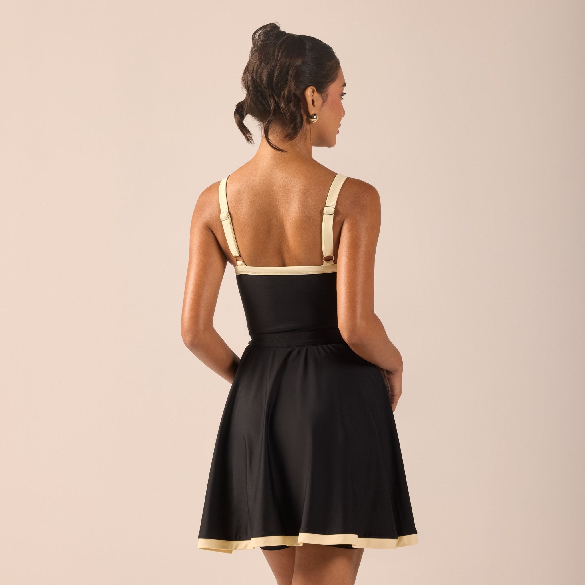 Swim Skirt with Trim - shopaleena
