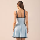 Swim Skirt with Trim - shopaleena