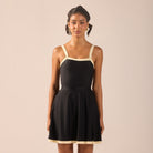 Swim Skirt with Trim - shopaleena