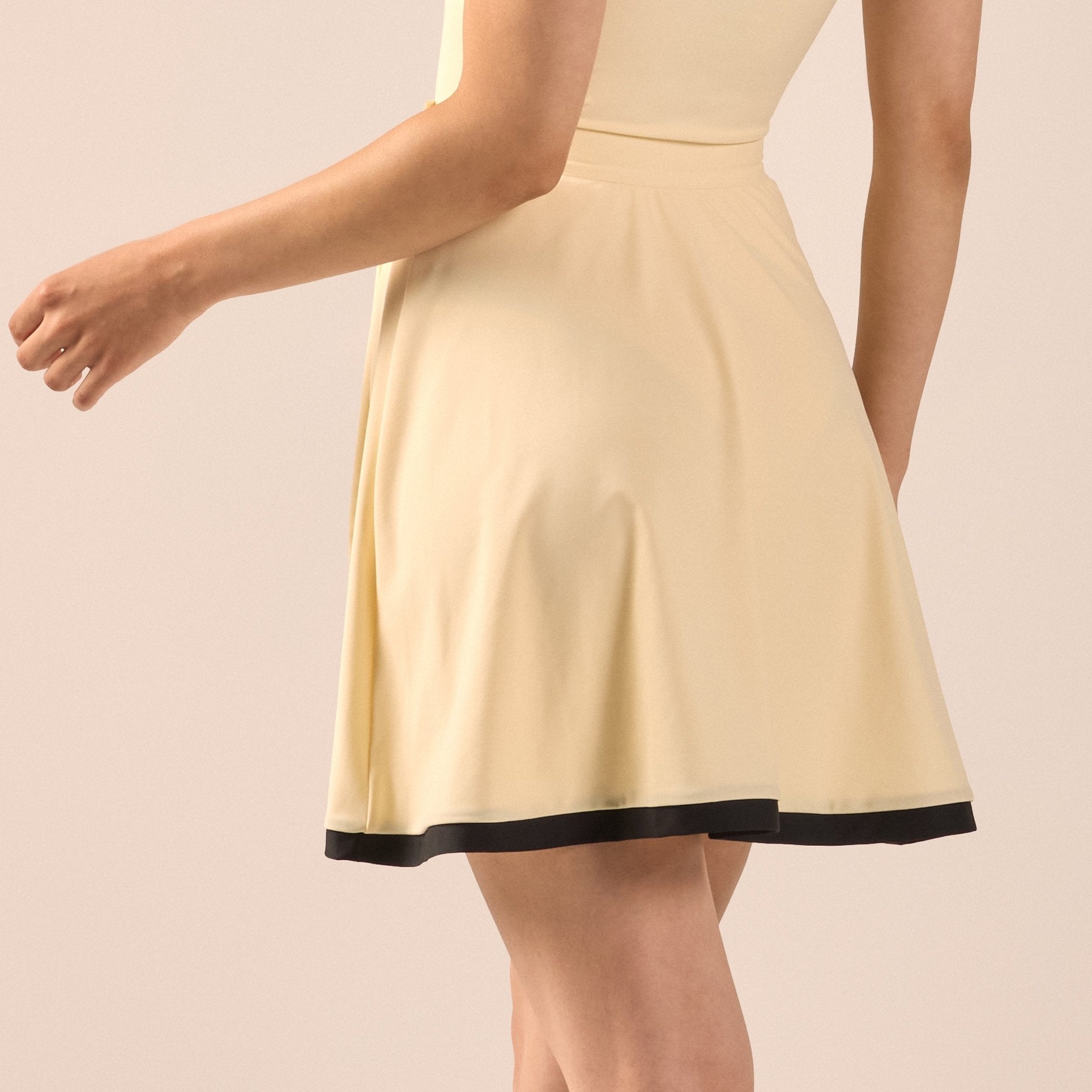 Swim Skirt with Trim - shopaleena