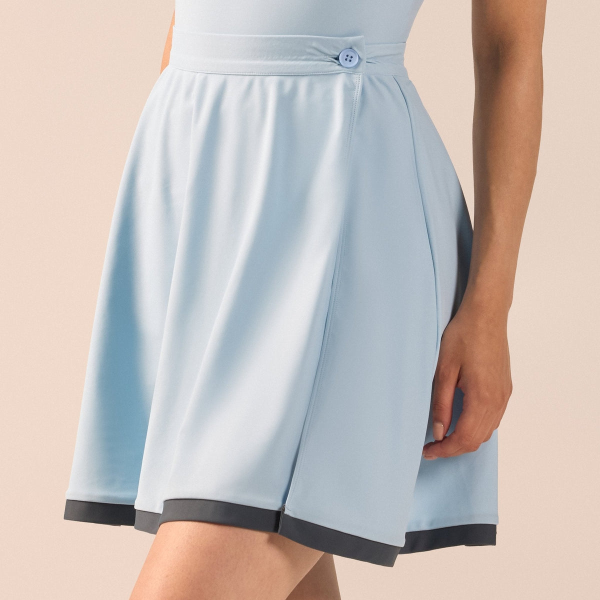 Swim Skirt with Trim - shopaleena