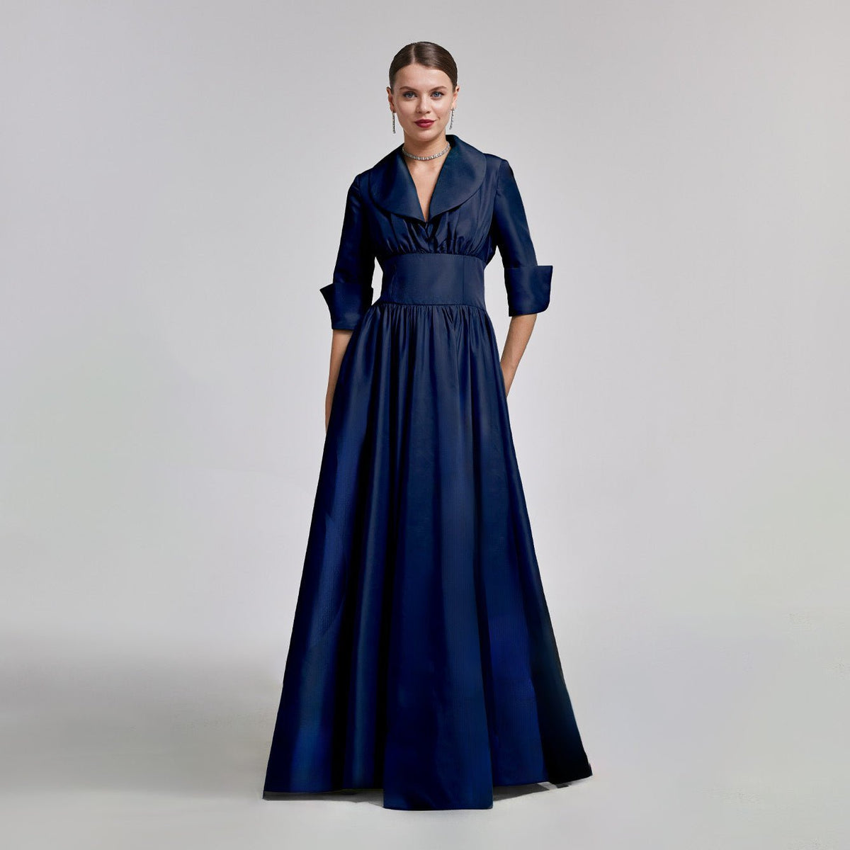 Taffeta Blazer Gown - shopaleena