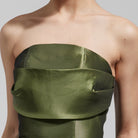 Taffeta Strapless Maxi Dress - shopaleena