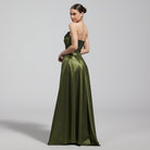 Taffeta Strapless Maxi Dress - shopaleena