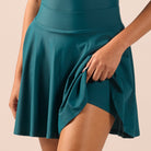 Teal A-Line Swim Skirt - shopaleena