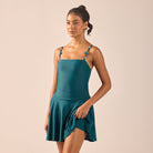 Teal A-Line Swim Skirt - shopaleena