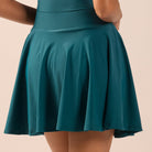 Teal A-Line Swim Skirt - shopaleena