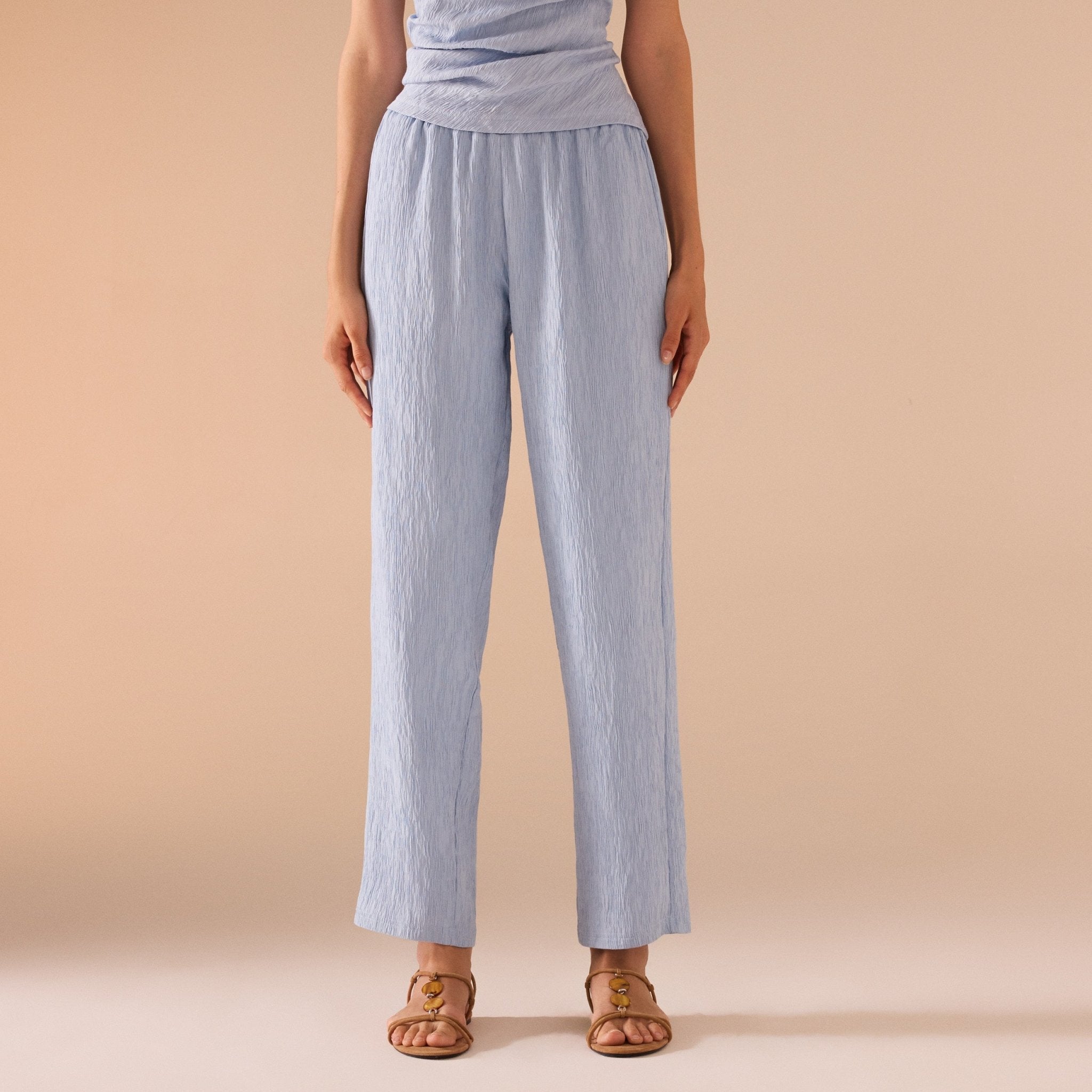 Textured Rayon Pant - shopaleena