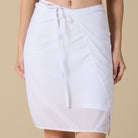 Tie - front swim skirt - shopaleena