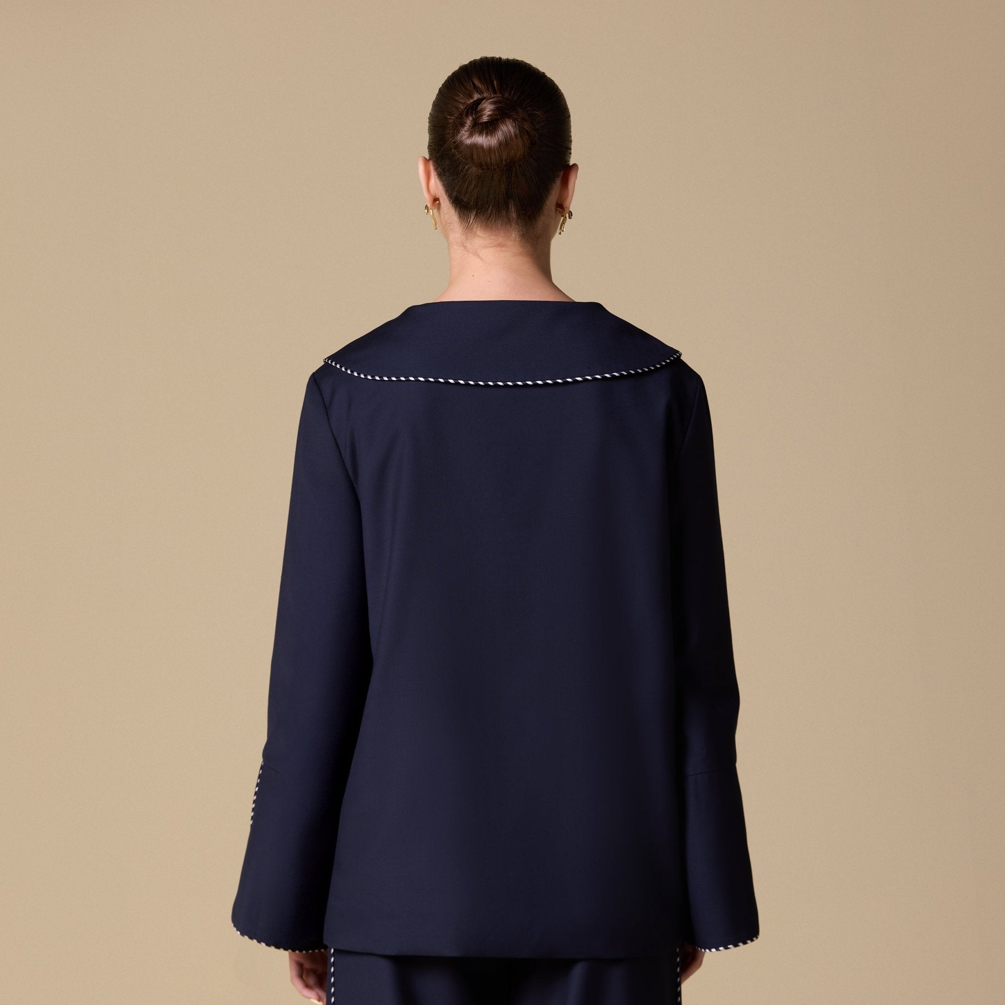 Twill Kimono - Style Trim Top - shopaleena