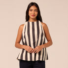 V Neck Flared Sleeveless Top - shopaleena