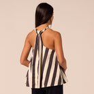 V Neck Flared Sleeveless Top - shopaleena