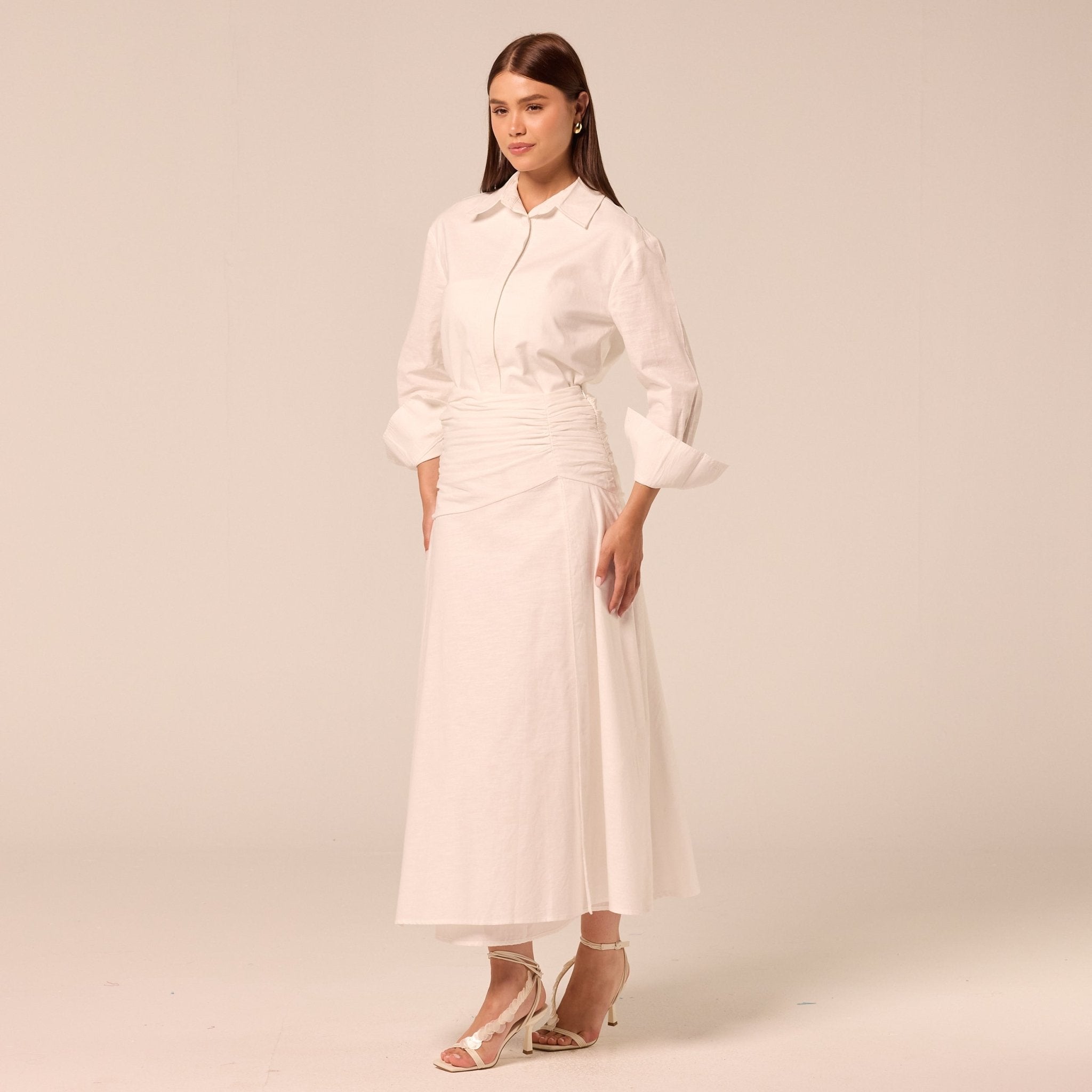 White Classic Cotton Shirt - shopaleena