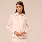 White Classic Cotton Shirt - shopaleena
