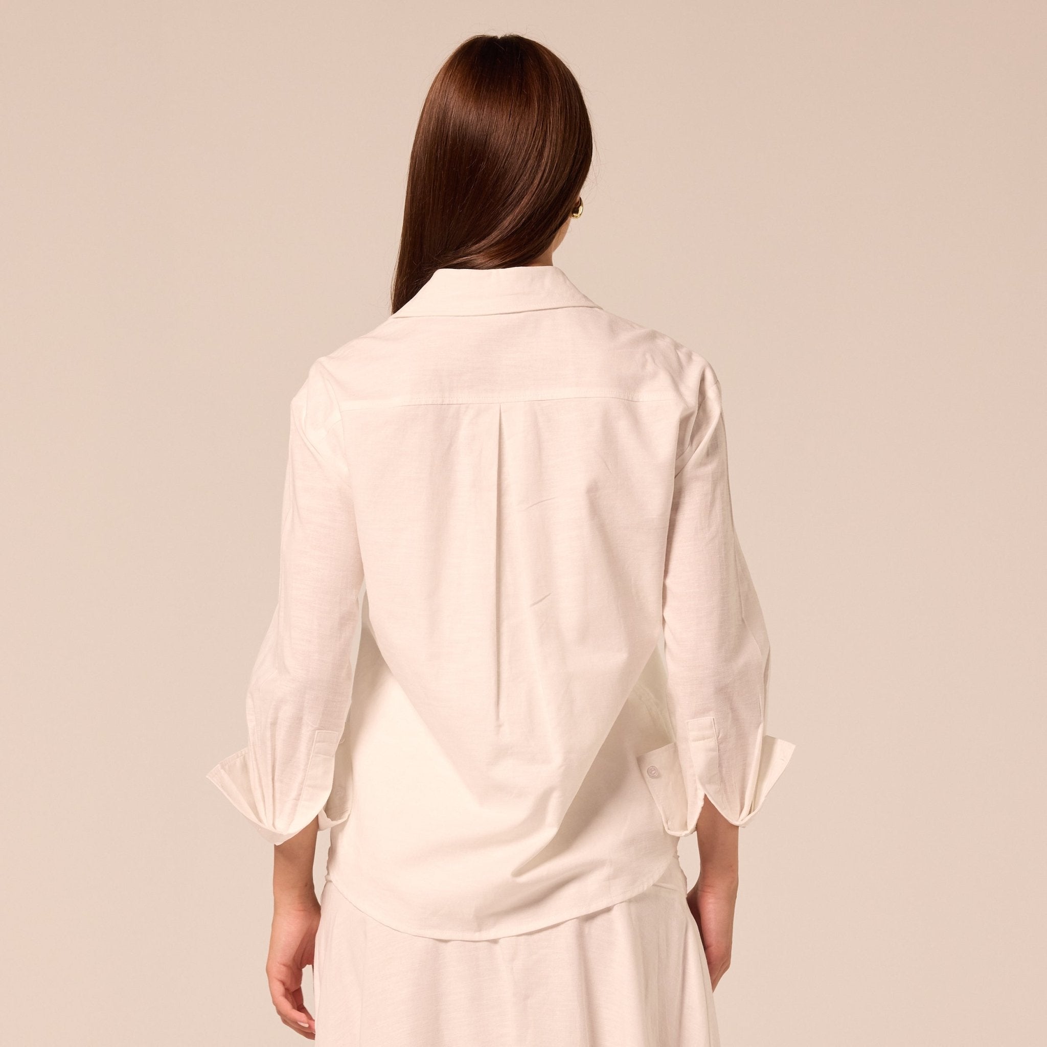 White Classic Cotton Shirt - shopaleena