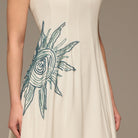 White Crepe Spaghetti Strap Maxi - shopaleena