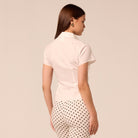 White Cropped Poplin Shirt - shopaleena