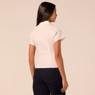 White Cropped Poplin Shirt - shopaleena