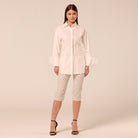 White Fitted Waist Poplin Shirt - shopaleena