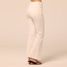 White Flare Jeans - shopaleena