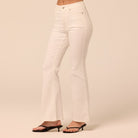 White Flare Jeans - shopaleena