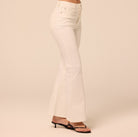 White Flare Jeans - shopaleena