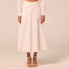 White Handkerchief Hem Cotton Set - shopaleena