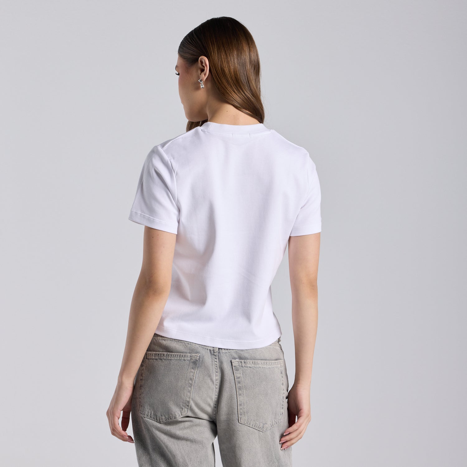 White Hejaz Embroidered Cotton T-shirt - shopaleena