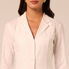 White Linen Midi Shirt Dress - shopaleena