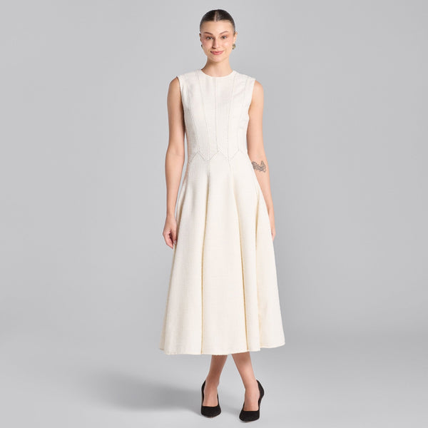a line midi dress white Stitched A-line Twill – shopaleena Soft lilac gown Size:Large (Chest Width 46in.) I am sure you Jarlo halter neck drape
