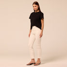 White Straight Leg Jeans - shopaleena