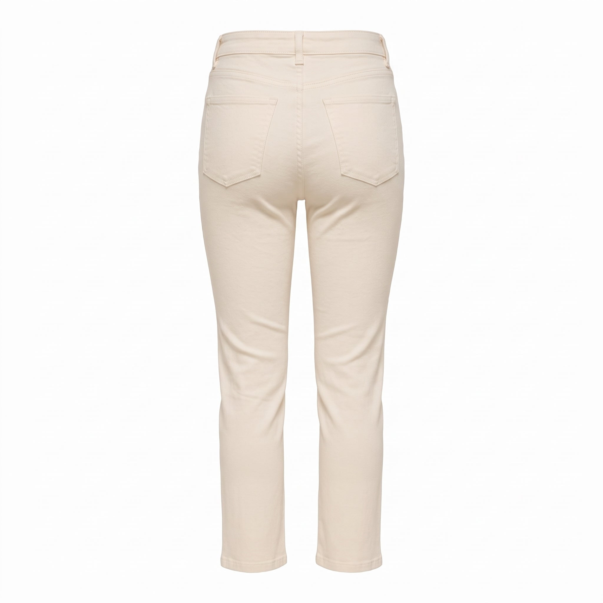 White Straight Leg Jeans - shopaleena