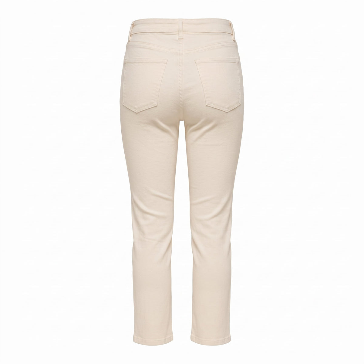 White Straight Leg Jeans - shopaleena