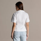 White V-Neck Wrap Blouse - shopaleena