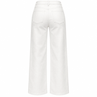 White Wide Leg Jeans - shopaleena