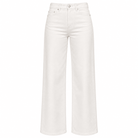 White Wide Leg Jeans - shopaleena