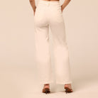 White Wide Leg Jeans - shopaleena