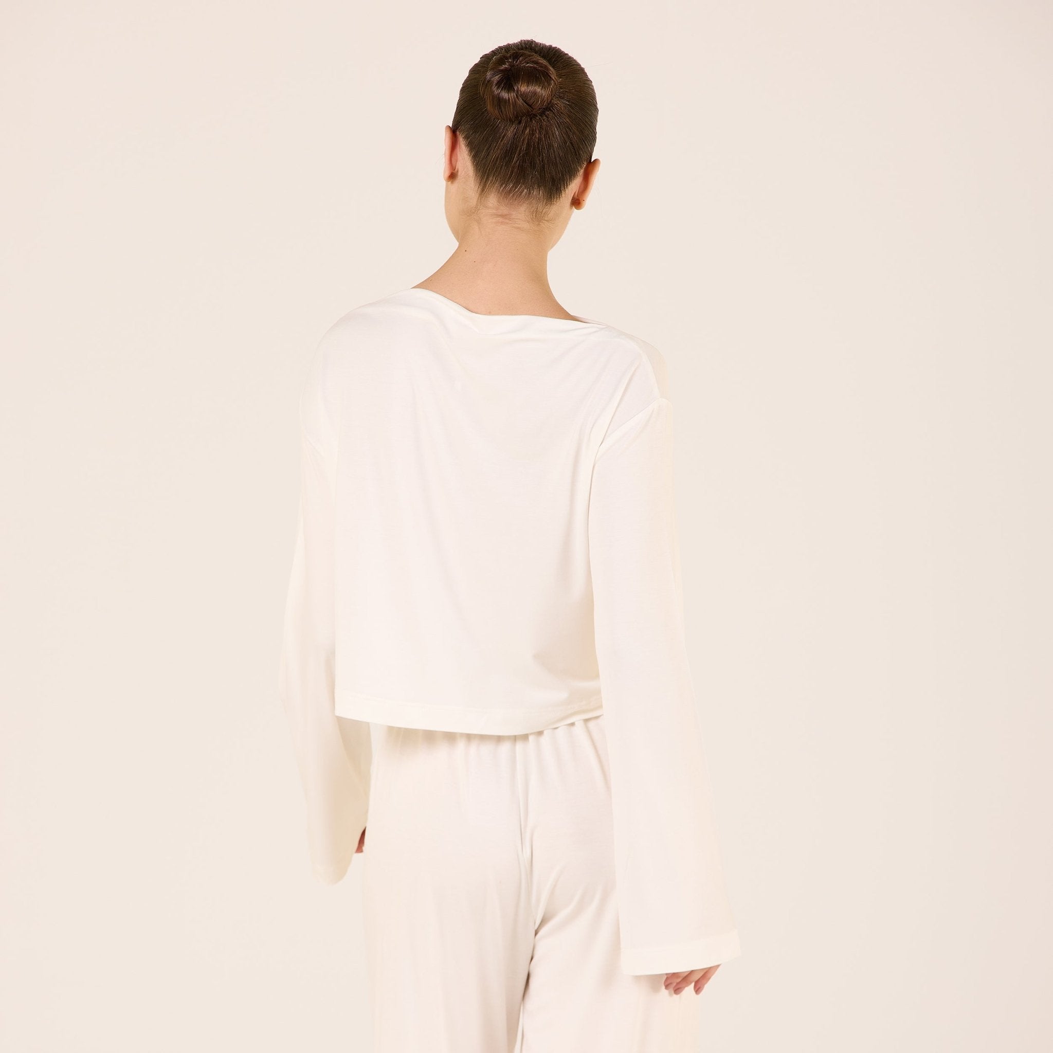 Wide Fit Bamboo Boat Neckline Top - shopaleena