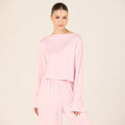 Wide Fit Bamboo Boat Neckline Top - shopaleena