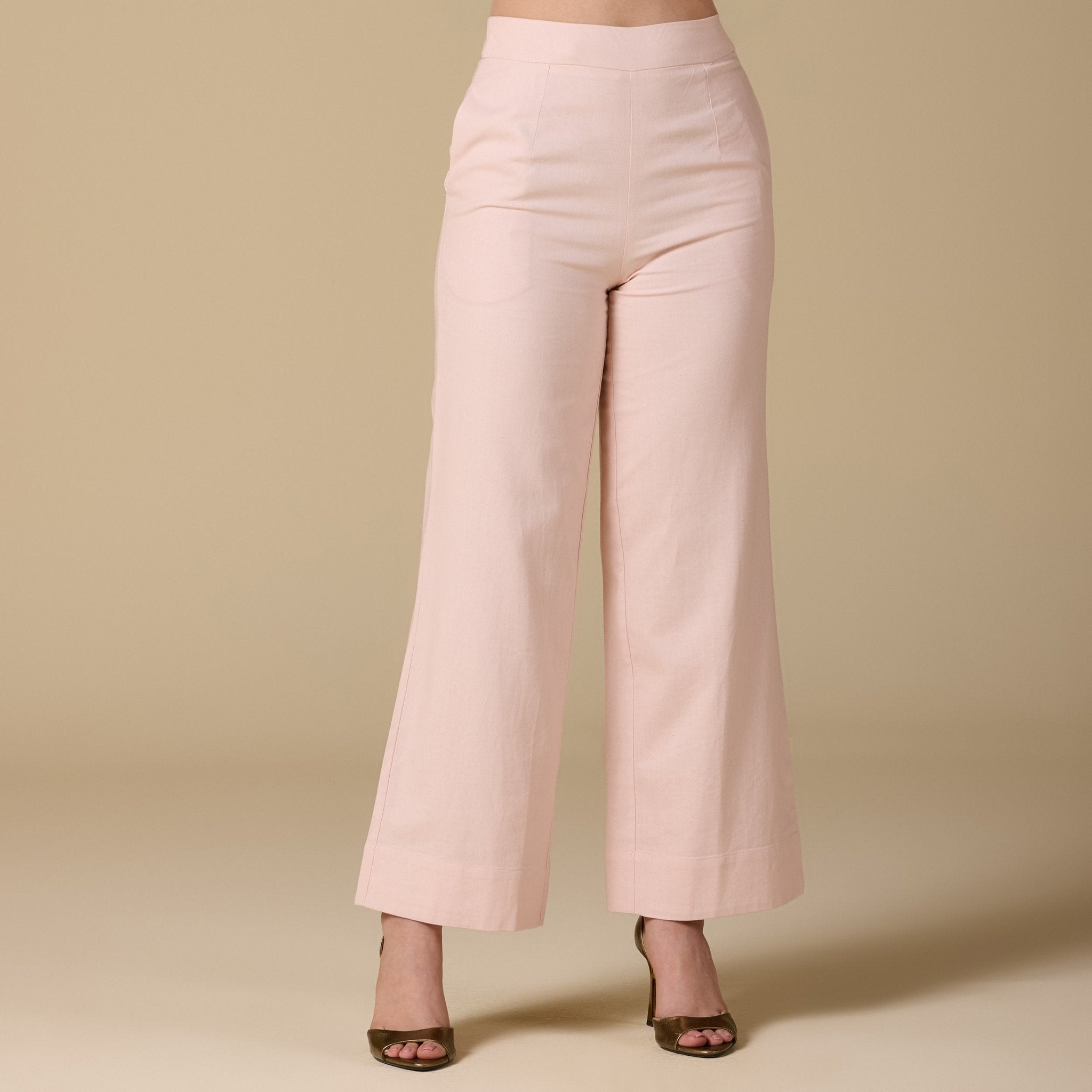 Wide leg linen pants - shopaleena