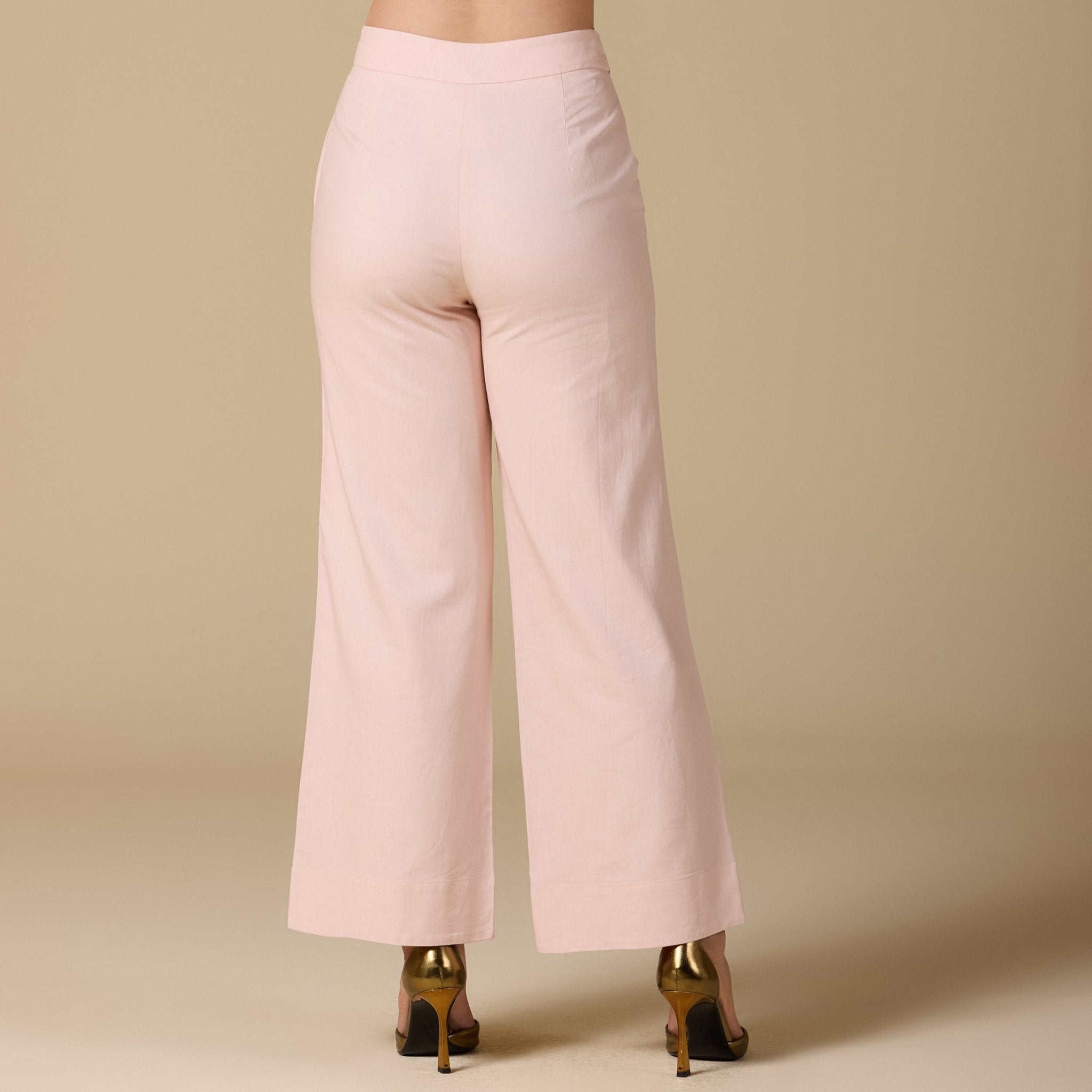 Wide leg linen pants - shopaleena