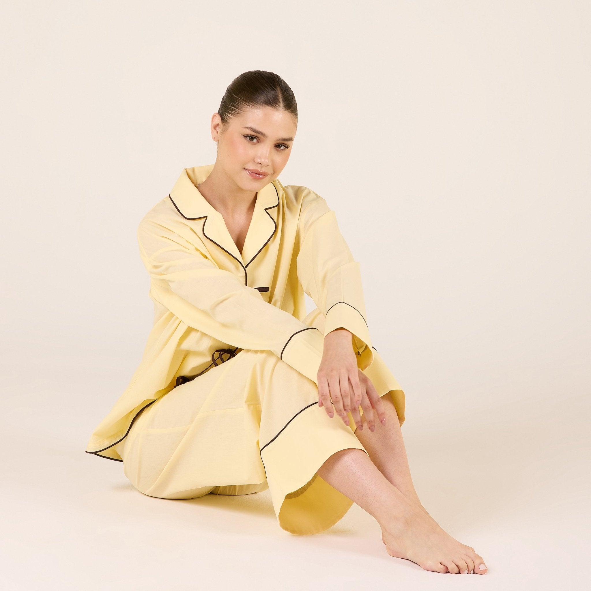 Wide Leg Pants with Elastic Waist - shopaleena