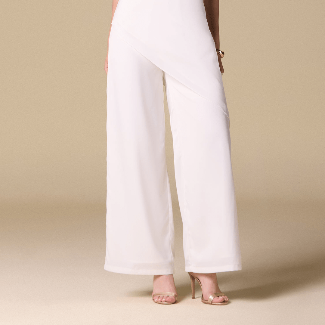 Wide - Leg Satin Pants - shopaleena