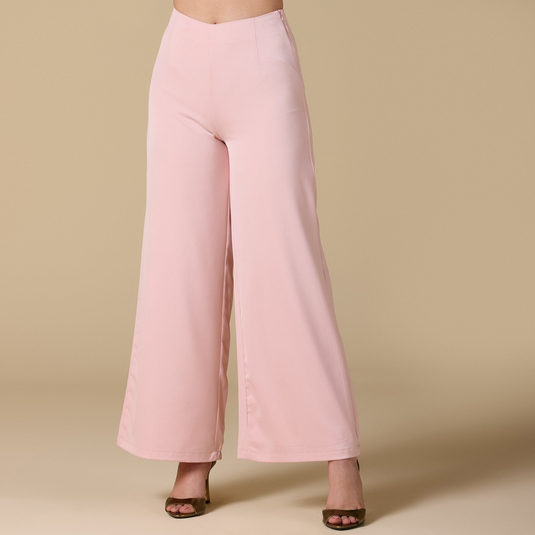 Wide - Leg Satin Pants - shopaleena